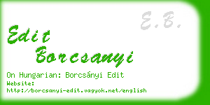 edit borcsanyi business card